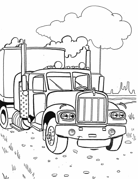 Disegno da colorare: Camion (Trasporto) #135669 - Pagine da Colorare Stampabili Gratuite