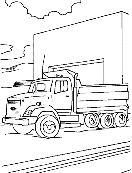 Disegno da colorare: Camion (Trasporto) #135679 - Pagine da Colorare Stampabili Gratuite