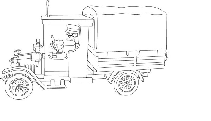 Disegno da colorare: Camion (Trasporto) #135685 - Pagine da Colorare Stampabili Gratuite
