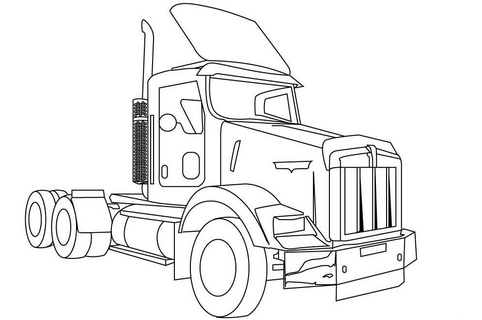 Disegno da colorare: Camion (Trasporto) #135697 - Pagine da Colorare Stampabili Gratuite