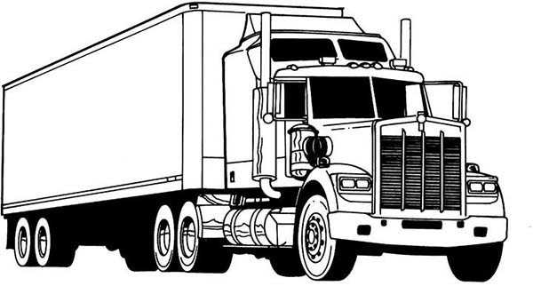 Disegno da colorare: Camion (Trasporto) #135739 - Pagine da Colorare Stampabili Gratuite