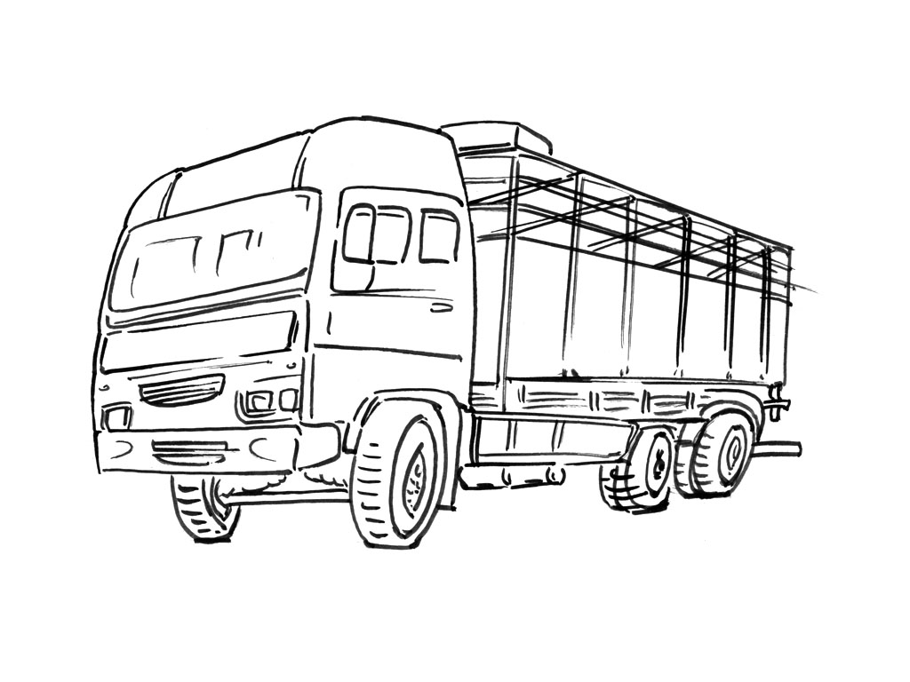 Disegno da colorare: Camion (Trasporto) #135755 - Pagine da Colorare Stampabili Gratuite