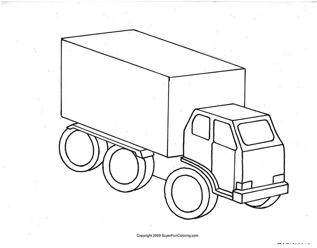 Disegno da colorare: Camion (Trasporto) #135761 - Pagine da Colorare Stampabili Gratuite