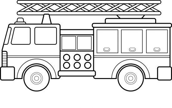 Disegno da colorare: Camion dei pompieri (Trasporto) #135778 - Pagine da Colorare Stampabili Gratuite
