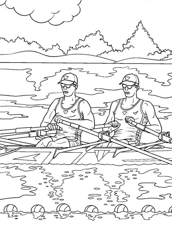Disegno da colorare: Canoa / barca a remi (Trasporto) #142194 - Pagine da Colorare Stampabili Gratuite