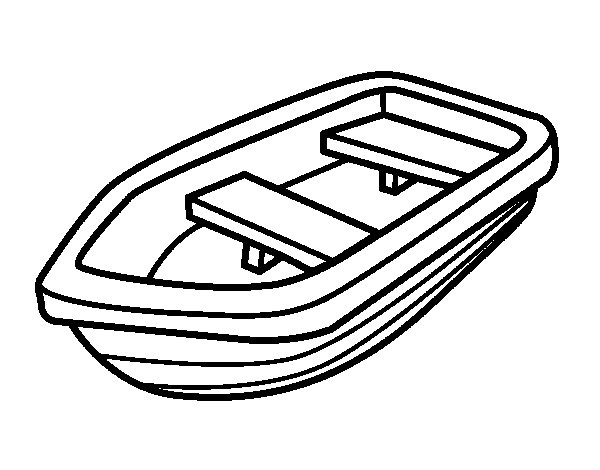 Disegno da colorare: Canoa / barca a remi (Trasporto) #142239 - Pagine da Colorare Stampabili Gratuite