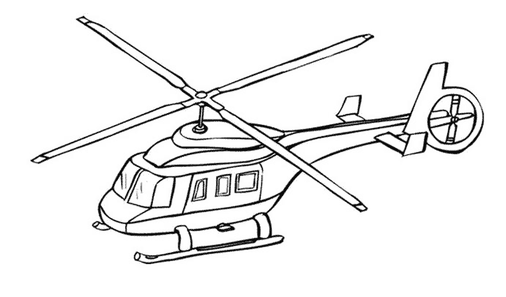 Disegno da colorare: Elicottero (Trasporto) #136030 - Pagine da Colorare Stampabili Gratuite
