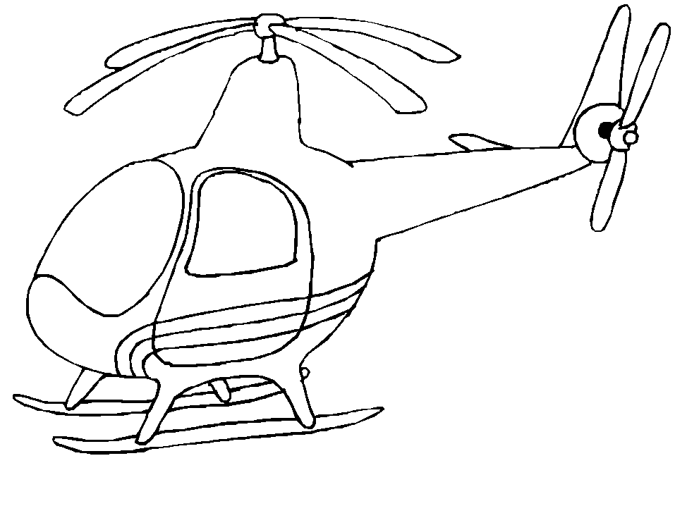 Disegno da colorare: Elicottero (Trasporto) #136036 - Pagine da Colorare Stampabili Gratuite