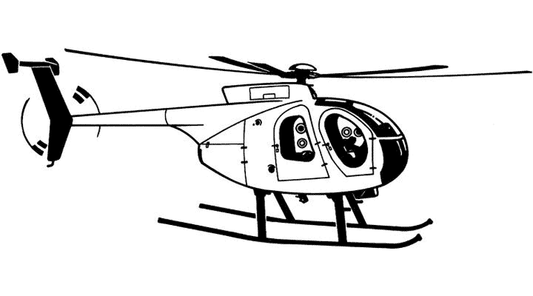 Disegno da colorare: Elicottero (Trasporto) #136047 - Pagine da Colorare Stampabili Gratuite