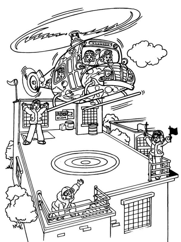 Disegno da colorare: Elicottero (Trasporto) #136058 - Pagine da Colorare Stampabili Gratuite