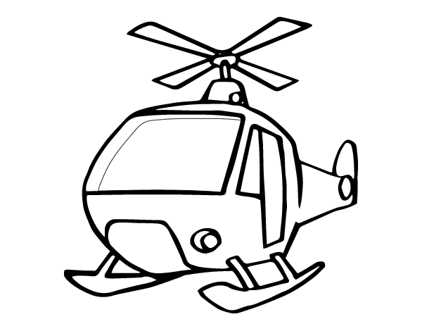 Disegno da colorare: Elicottero (Trasporto) #136100 - Pagine da Colorare Stampabili Gratuite
