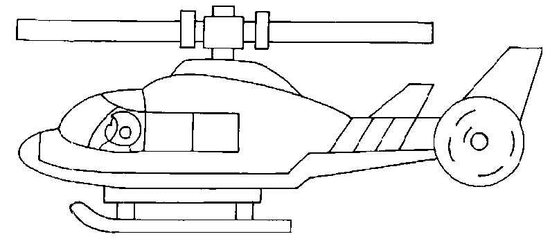 Disegno da colorare: Elicottero (Trasporto) #136142 - Pagine da Colorare Stampabili Gratuite