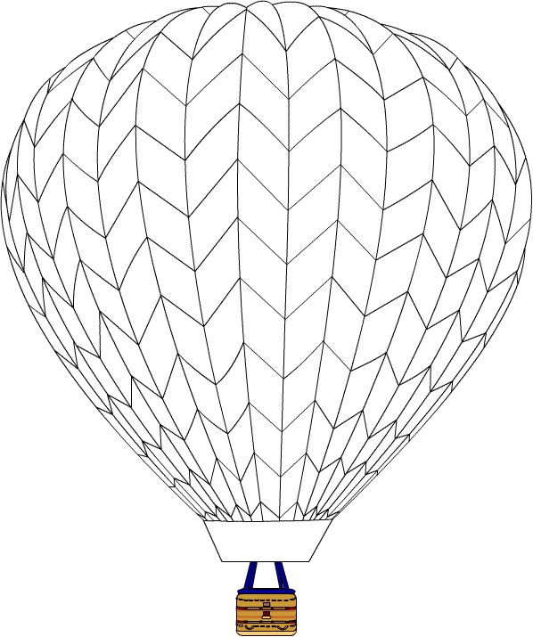 Disegno da colorare: mongolfiera (Trasporto) #134602 - Pagine da Colorare Stampabili Gratuite