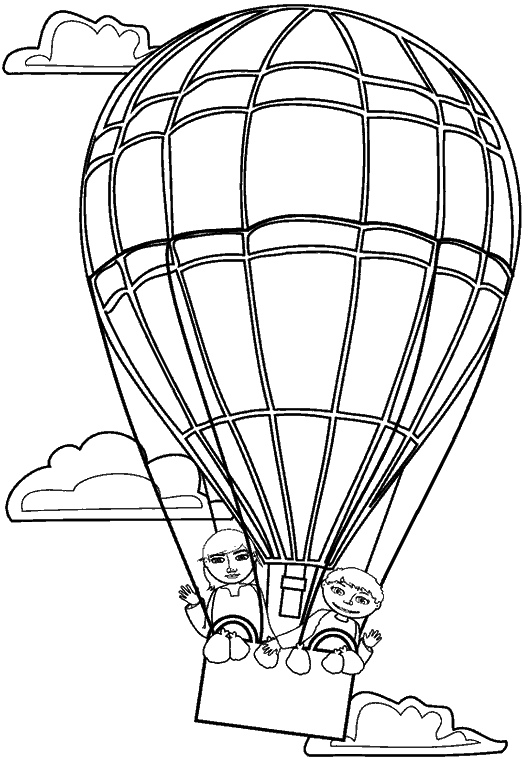 Disegno da colorare: mongolfiera (Trasporto) #134611 - Pagine da Colorare Stampabili Gratuite