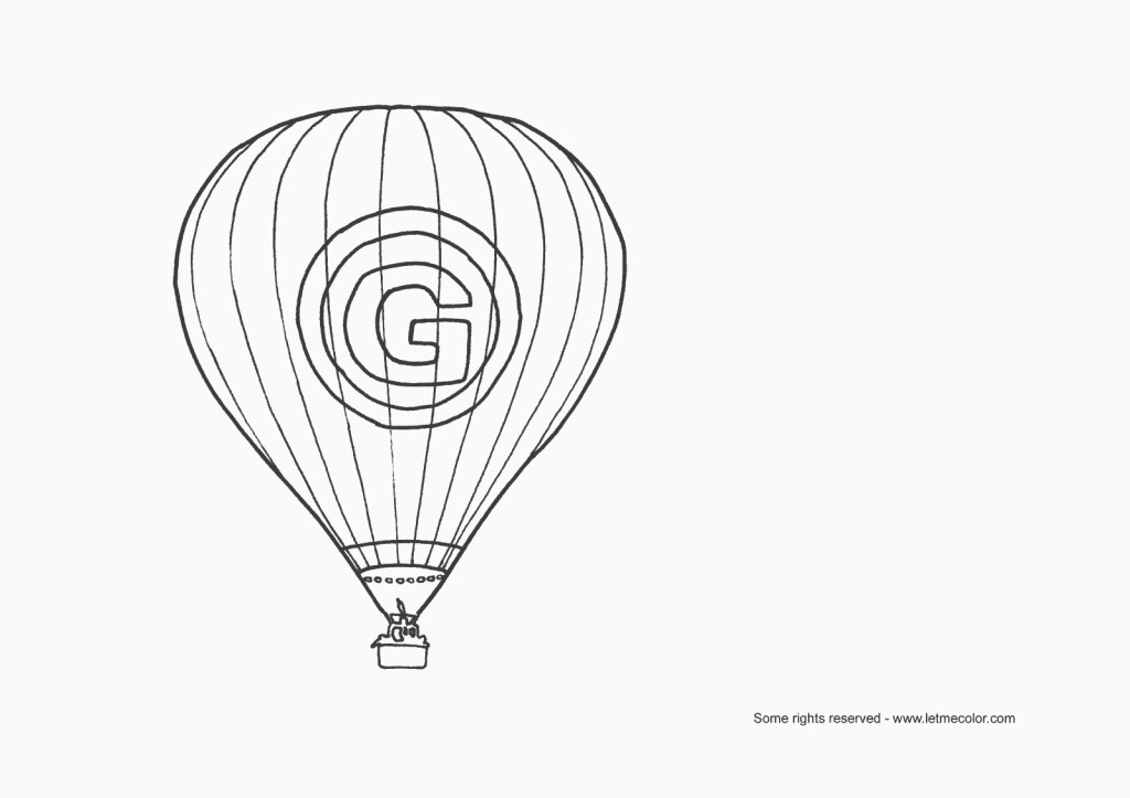 Disegno da colorare: mongolfiera (Trasporto) #134674 - Pagine da Colorare Stampabili Gratuite