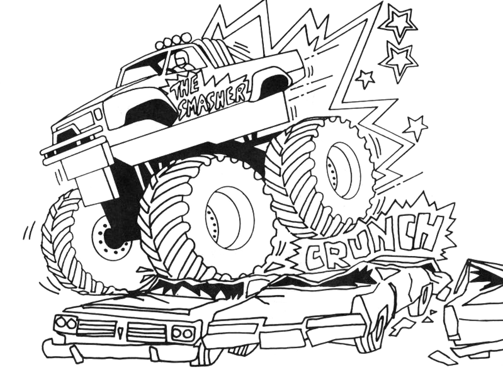 Disegno da colorare: Monster Truck (Trasporto) #141286 - Pagine da Colorare Stampabili Gratuite