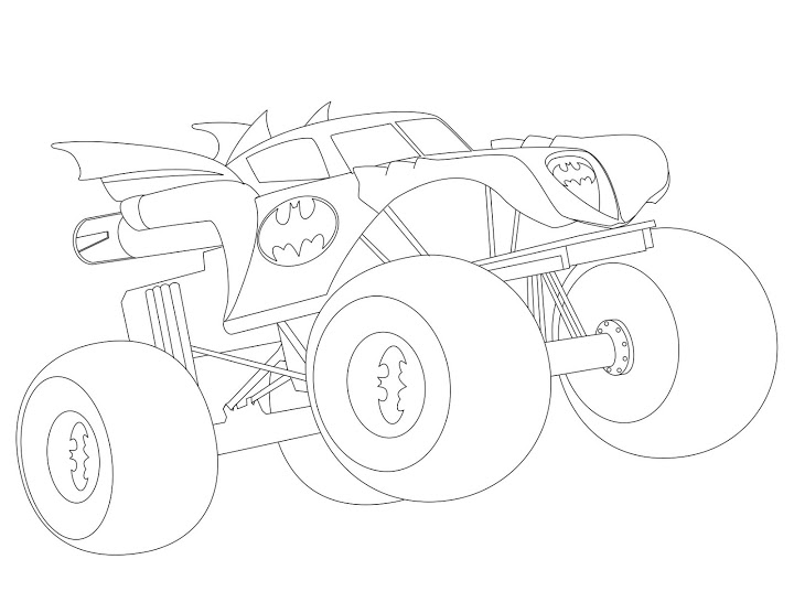 Disegno da colorare: Monster Truck (Trasporto) #141302 - Pagine da Colorare Stampabili Gratuite