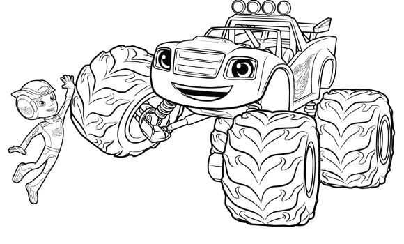 Disegno da colorare: Monster Truck (Trasporto) #141328 - Pagine da Colorare Stampabili Gratuite