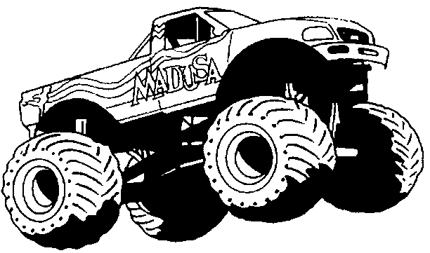 Disegno da colorare: Monster Truck (Trasporto) #141339 - Pagine da Colorare Stampabili Gratuite