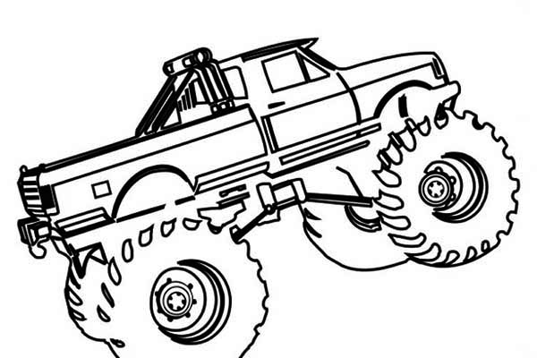 Disegno da colorare: Monster Truck (Trasporto) #141341 - Pagine da Colorare Stampabili Gratuite