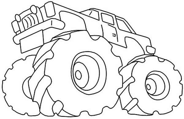 Disegno da colorare: Monster Truck (Trasporto) #141344 - Pagine da Colorare Stampabili Gratuite