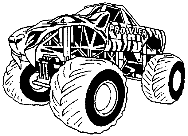 Disegno da colorare: Monster Truck (Trasporto) #141351 - Pagine da Colorare Stampabili Gratuite