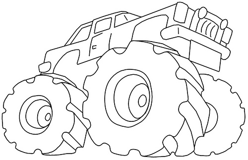 Disegno da colorare: Monster Truck (Trasporto) #141373 - Pagine da Colorare Stampabili Gratuite