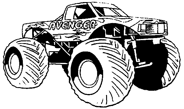 Disegno da colorare: Monster Truck (Trasporto) #141374 - Pagine da Colorare Stampabili Gratuite