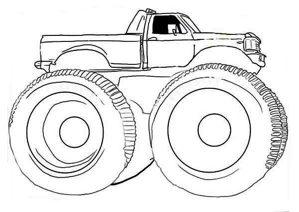 Disegno da colorare: Monster Truck (Trasporto) #141379 - Pagine da Colorare Stampabili Gratuite