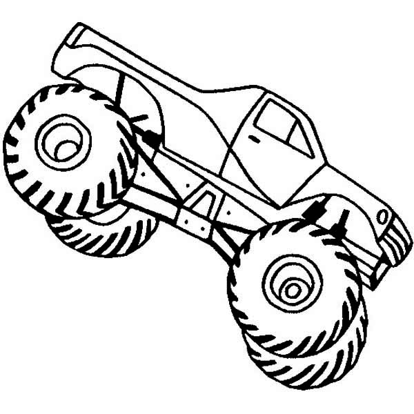 Disegno da colorare: Monster Truck (Trasporto) #141390 - Pagine da Colorare Stampabili Gratuite