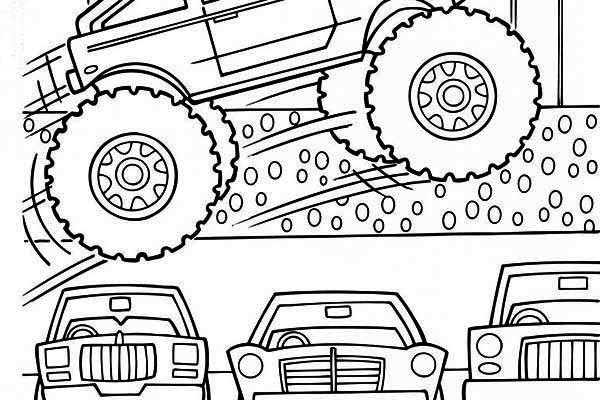 Disegno da colorare: Monster Truck (Trasporto) #141391 - Pagine da Colorare Stampabili Gratuite