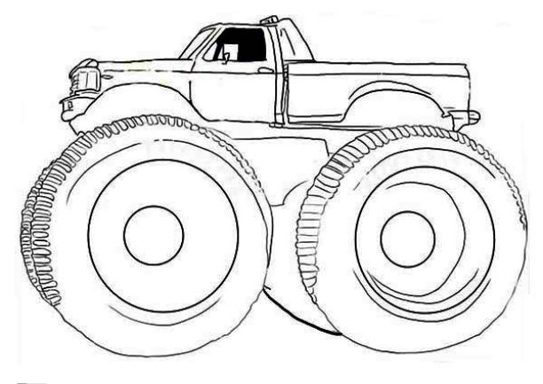Disegno da colorare: Monster Truck (Trasporto) #141418 - Pagine da Colorare Stampabili Gratuite