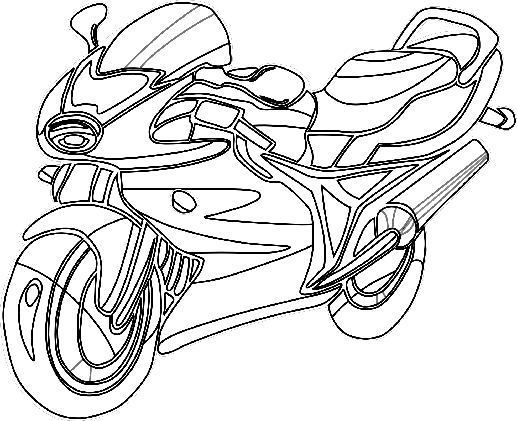 Disegno da colorare: Moto (Trasporto) #136252 - Pagine da Colorare Stampabili Gratuite