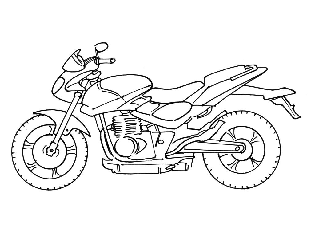 Disegno da colorare: Moto (Trasporto) #136265 - Pagine da Colorare Stampabili Gratuite
