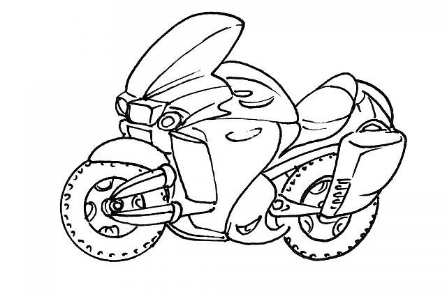 Disegno da colorare: Moto (Trasporto) #136280 - Pagine da Colorare Stampabili Gratuite