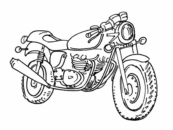 Disegno da colorare: Moto (Trasporto) #136316 - Pagine da Colorare Stampabili Gratuite