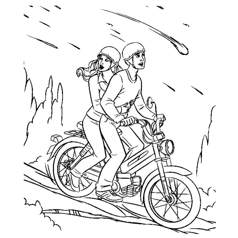 Disegno da colorare: Moto (Trasporto) #136324 - Pagine da Colorare Stampabili Gratuite