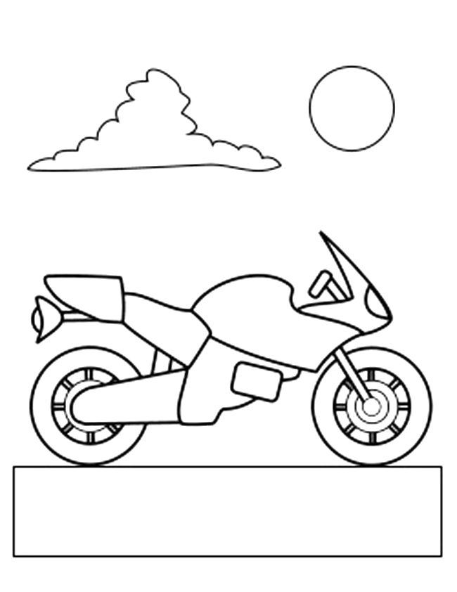 Disegno da colorare: Moto (Trasporto) #136401 - Pagine da Colorare Stampabili Gratuite