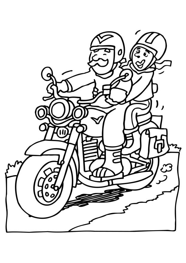 Disegno da colorare: Moto (Trasporto) #136413 - Pagine da Colorare Stampabili Gratuite