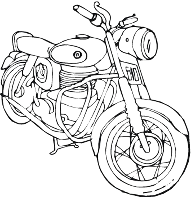 Disegno da colorare: Moto (Trasporto) #136435 - Pagine da Colorare Stampabili Gratuite