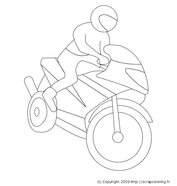 Disegno da colorare: Moto (Trasporto) #136443 - Pagine da Colorare Stampabili Gratuite