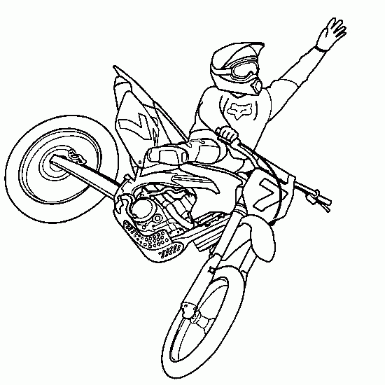 Disegno da colorare: Motocross (Trasporto) #136498 - Pagine da Colorare Stampabili Gratuite