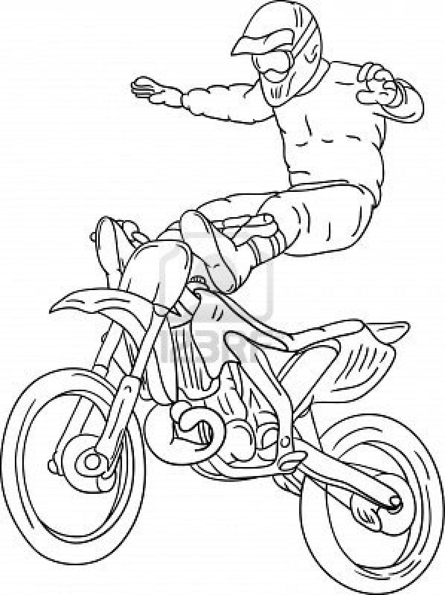 Disegno da colorare: Motocross (Trasporto) #136517 - Pagine da Colorare Stampabili Gratuite