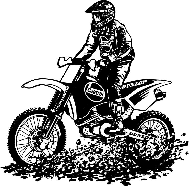 Disegno da colorare: Motocross (Trasporto) #136538 - Pagine da Colorare Stampabili Gratuite
