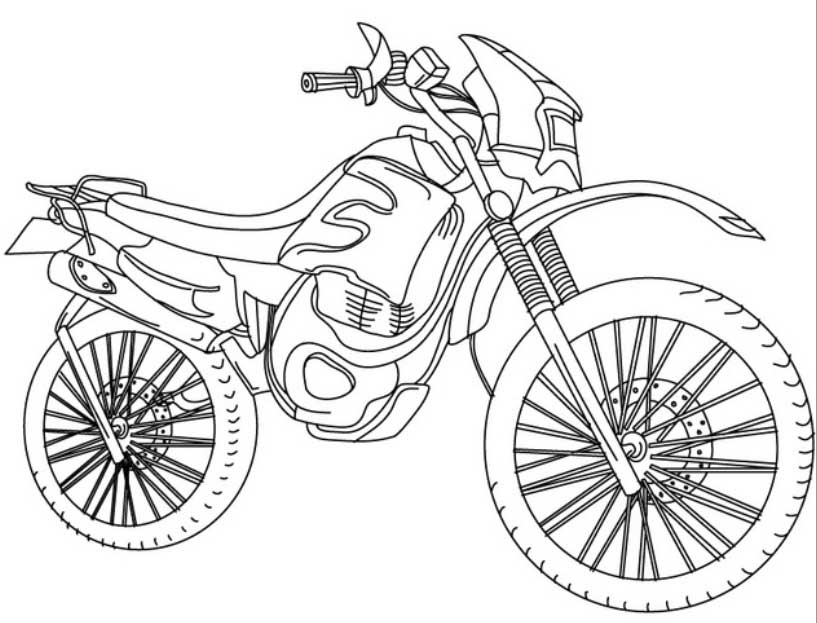 Disegno da colorare: Motocross (Trasporto) #136687 - Pagine da Colorare Stampabili Gratuite