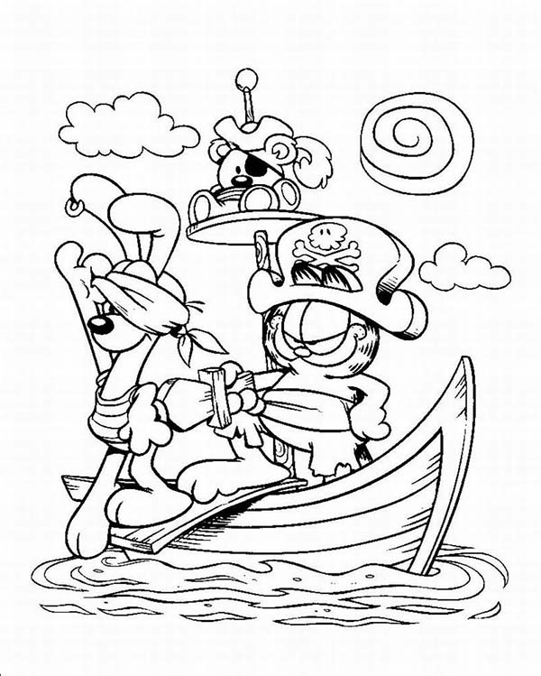 Disegno da colorare: Nave pirata (Trasporto) #138407 - Pagine da Colorare Stampabili Gratuite