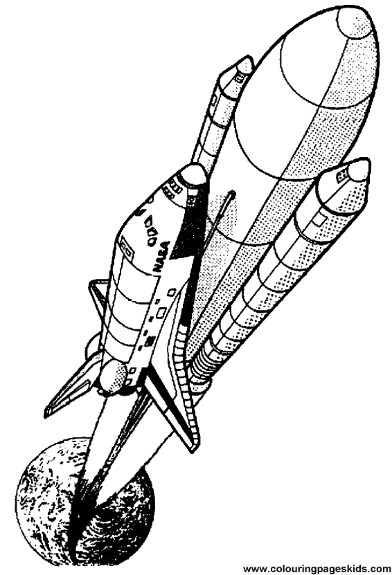 Disegno da colorare: Navicella spaziale (Trasporto) #140471 - Pagine da Colorare Stampabili Gratuite