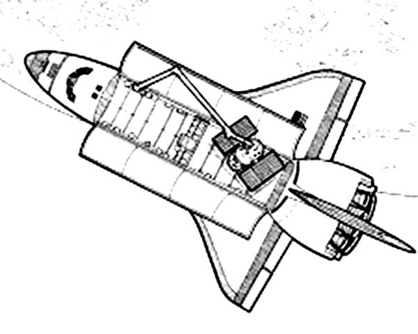 Disegno da colorare: Navicella spaziale (Trasporto) #140582 - Pagine da Colorare Stampabili Gratuite