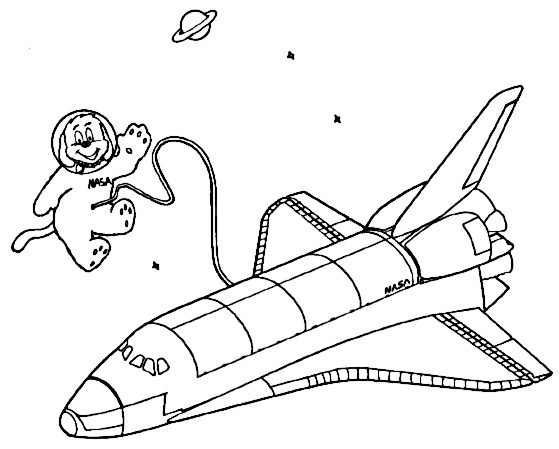 Disegno da colorare: Navicella spaziale (Trasporto) #140616 - Pagine da Colorare Stampabili Gratuite