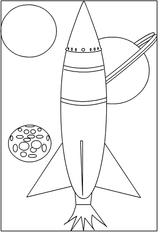 Disegno da colorare: Razzo (Trasporto) #140057 - Pagine da Colorare Stampabili Gratuite